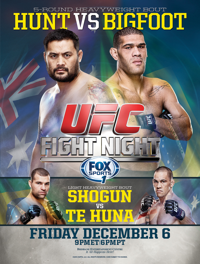 UFC Fight Night: Hunt vs. Bigfoot - Plakate