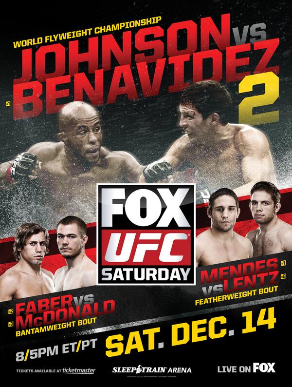UFC on Fox: Johnson vs. Benavidez 2 - Plakate
