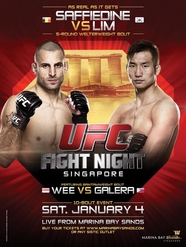 UFC Fight Night: Saffiedine vs. Lim - Plakate