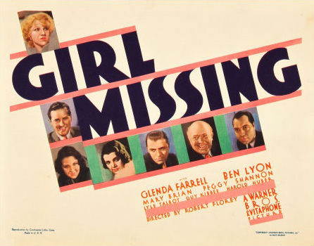 Girl Missing - Affiches