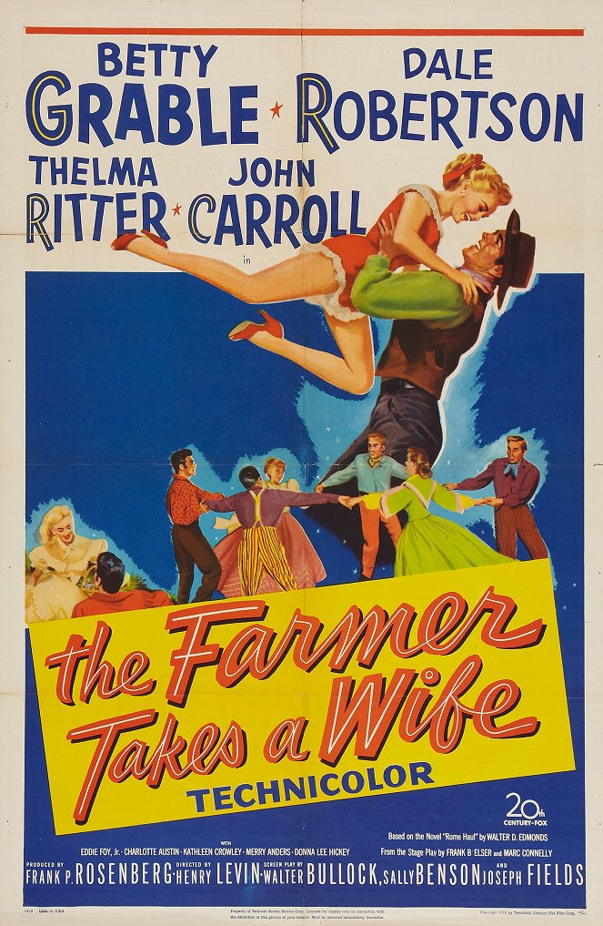 The Farmer Takes a Wife - Plakáty