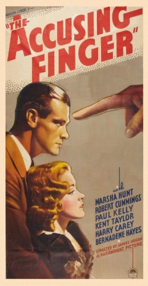 The Accusing Finger - Affiches