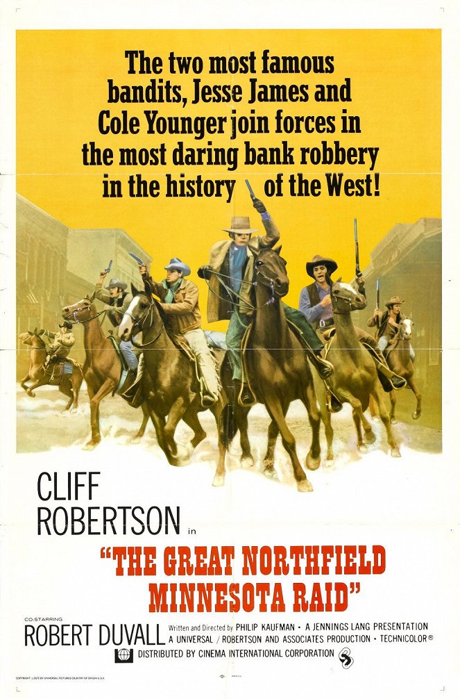 Velká Northfieldská loupež - Plakáty