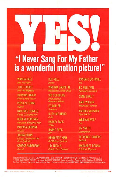 Nikdy jsem nezpíval svému otci - Plakáty