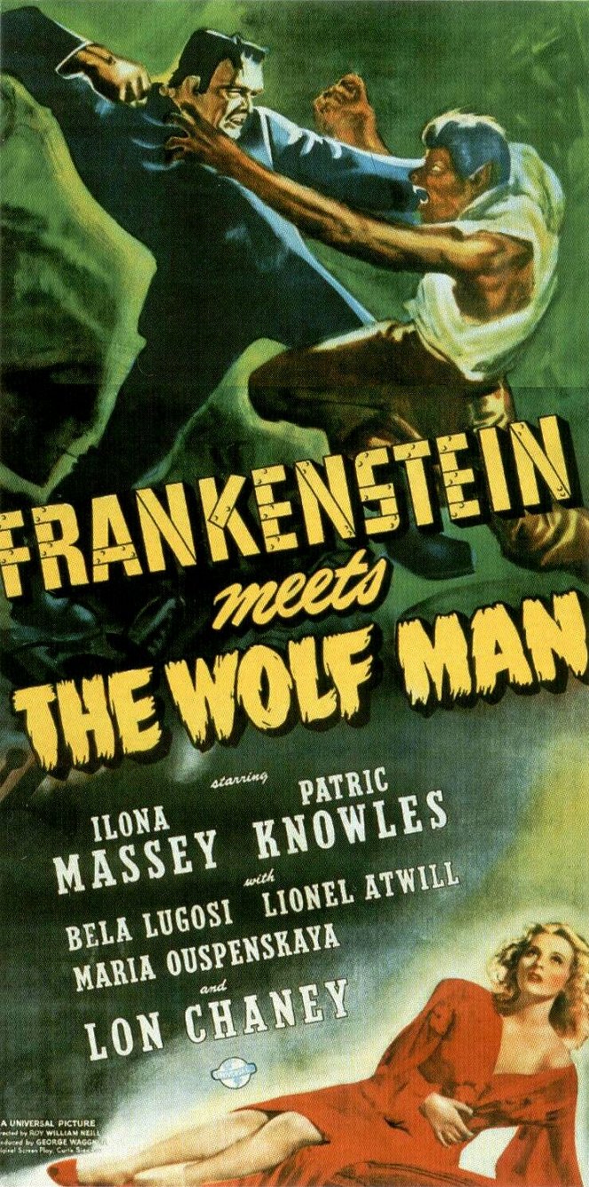 Frankenstein spotyka wilkolaka - Plakaty