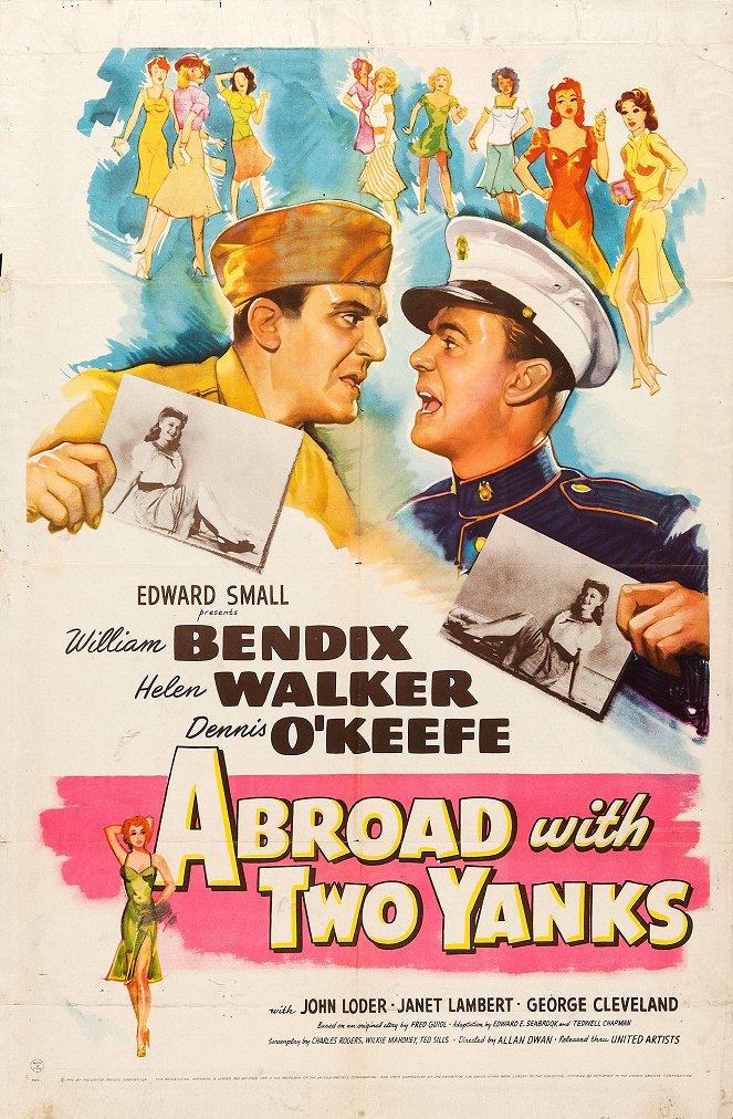 Abroad with Two Yanks - Affiches