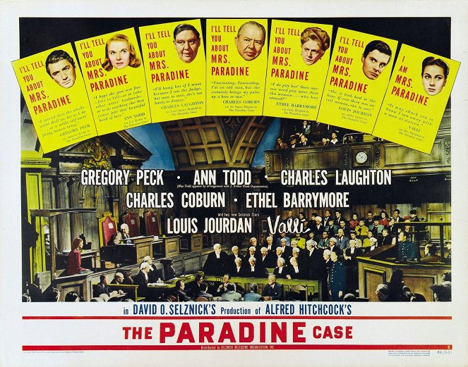 The Paradine Case - Posters