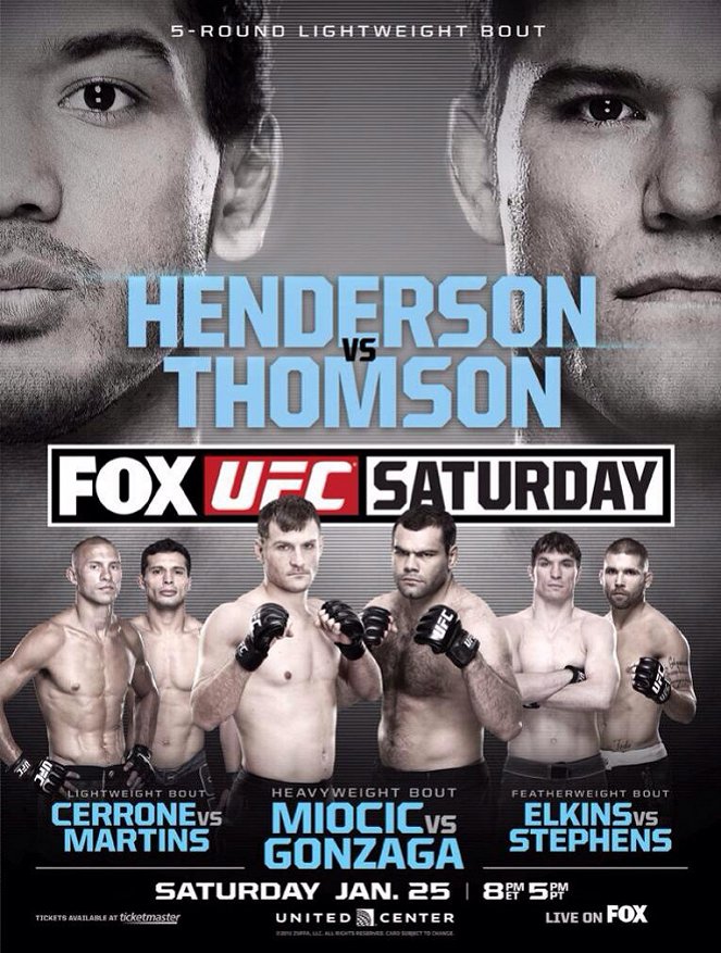 UFC on Fox: Henderson vs. Thomson - Plakaty