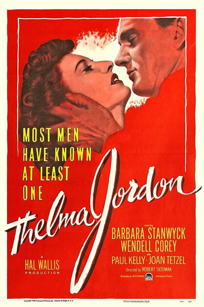 The File on Thelma Jordon - Plagáty