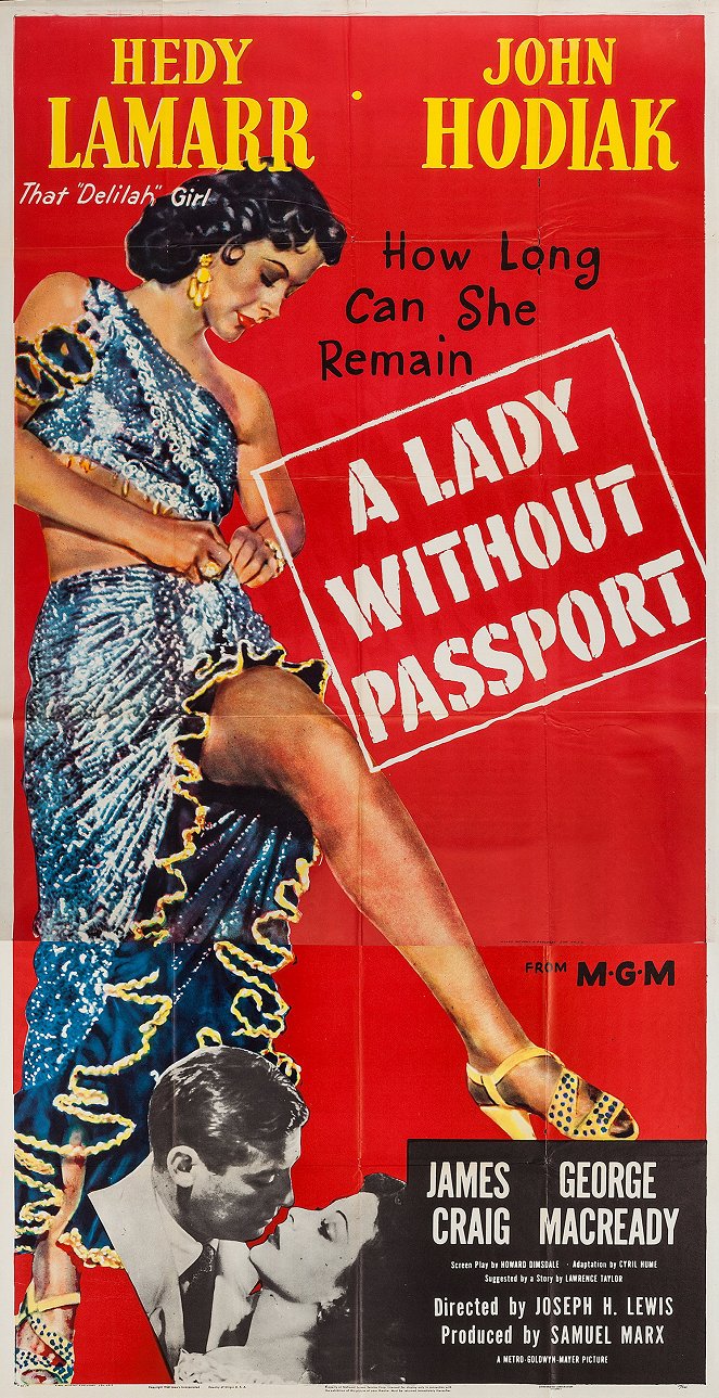 A Lady Without Passport - Affiches