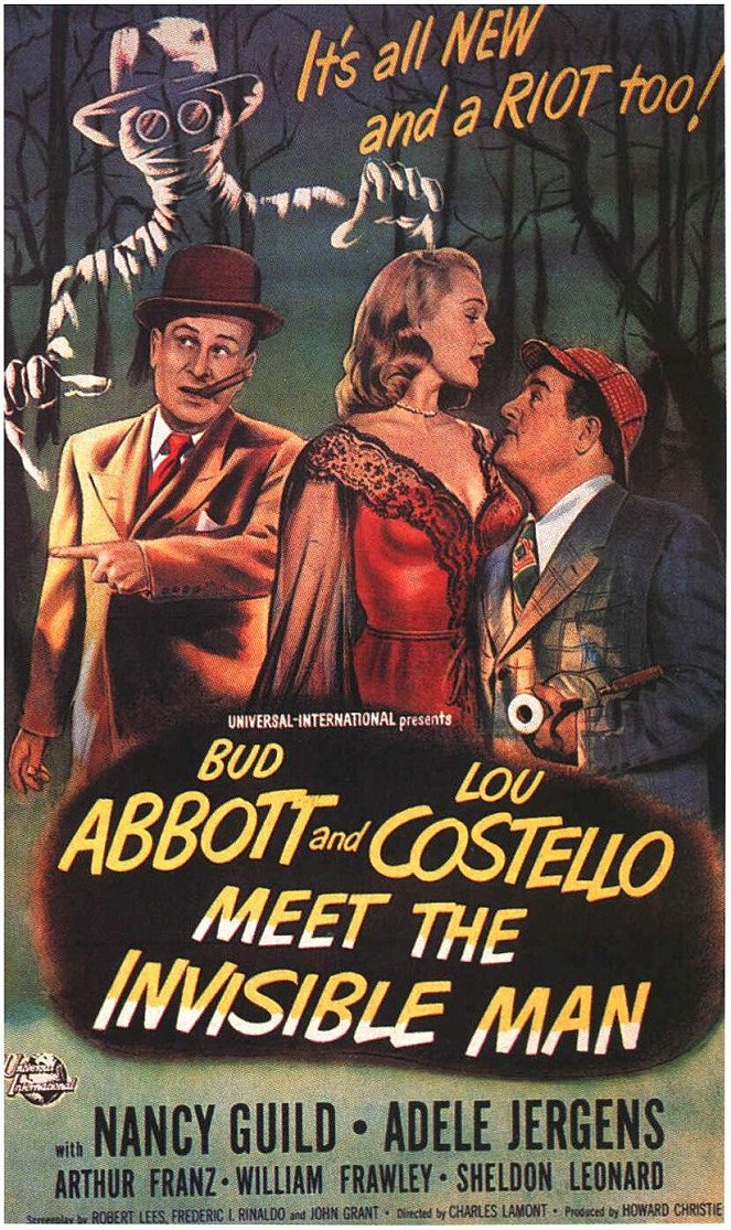 Abbott y Costello salvan al hombre invisible - Carteles
