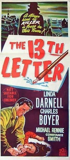 The 13th Letter - Plagáty