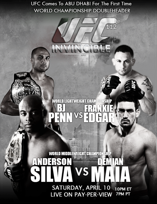 UFC 112: Invincible - Plakate