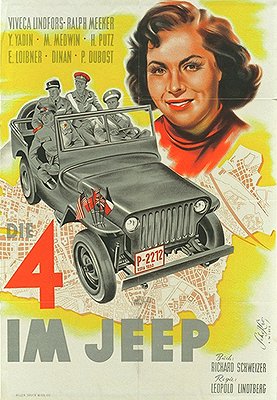 Die Vier im Jeep - Plakaty