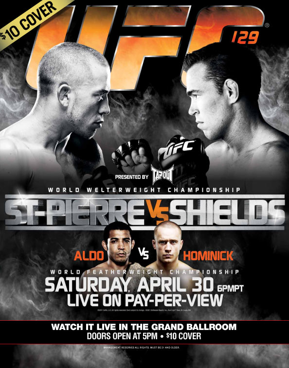UFC 129: St-Pierre vs. Shields - Plakate