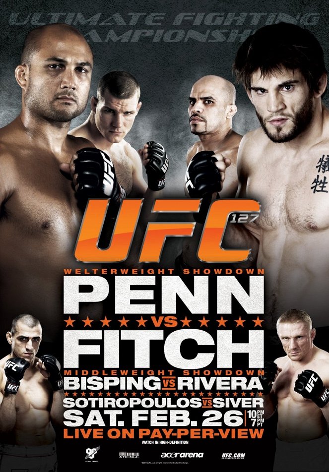 UFC 127: Penn vs. Fitch - Carteles