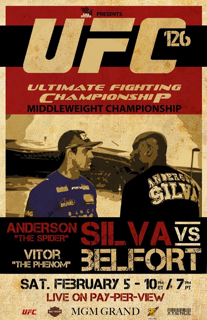 UFC 126: Silva vs. Belfort - Affiches