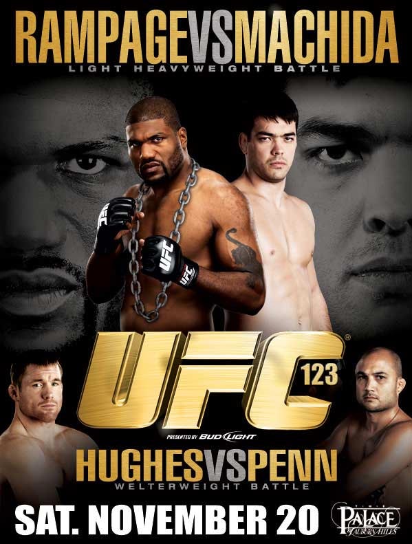 UFC 123: Rampage vs. Machida - Plakátok