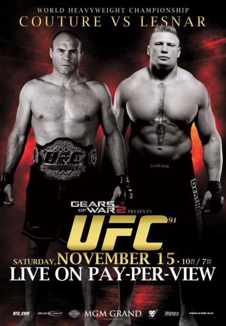 UFC 91: Couture vs. Lesnar - Carteles