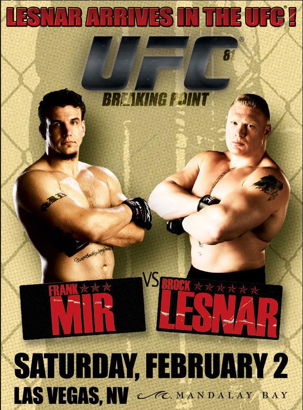UFC 81: Breaking Point - Plakáty