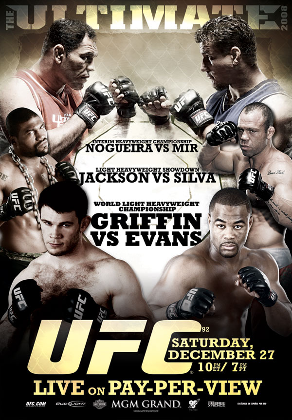UFC 92: The Ultimate 2008 - Affiches