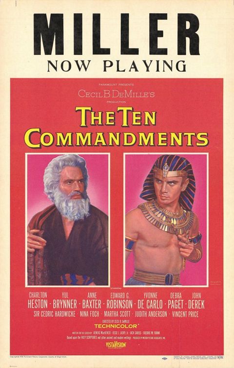 Los diez mandamientos - Carteles