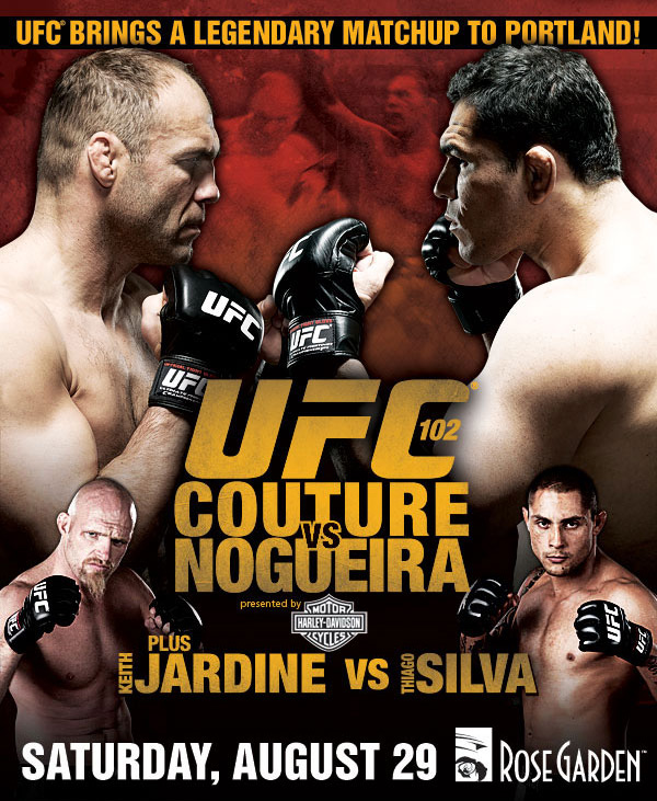 UFC 102: Couture vs. Nogueira - Affiches