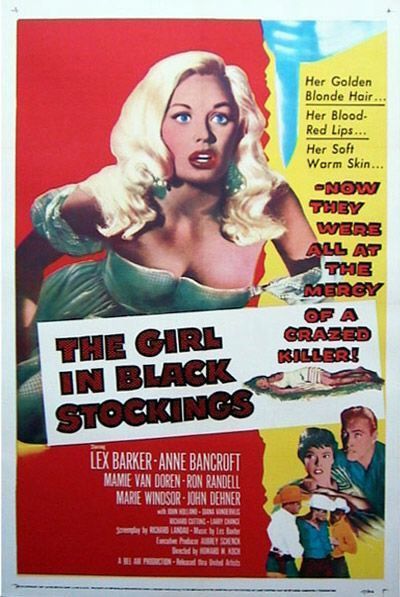 The Girl in Black Stockings - Posters
