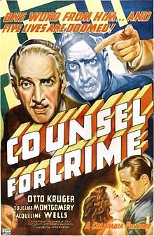 Counsel for Crime - Posters