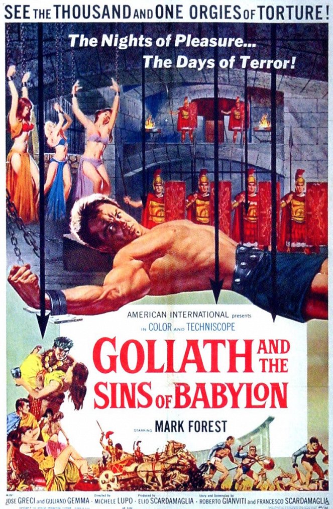 Goliat i Grzechy Babilonu - Plakaty