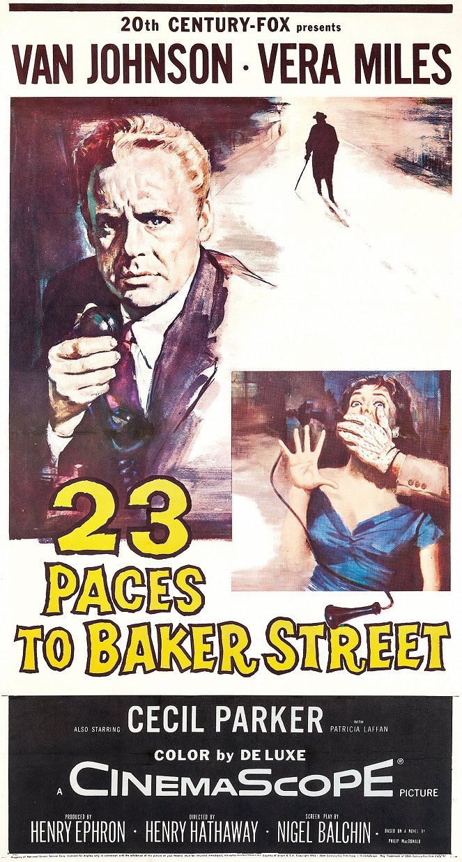 23 kroki do Baker Street - Plakaty