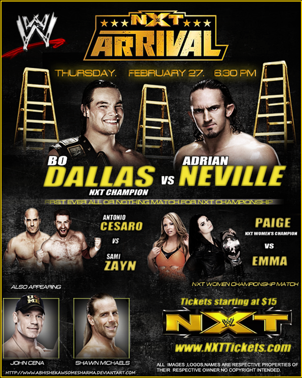 NXT Arrival - Cartazes