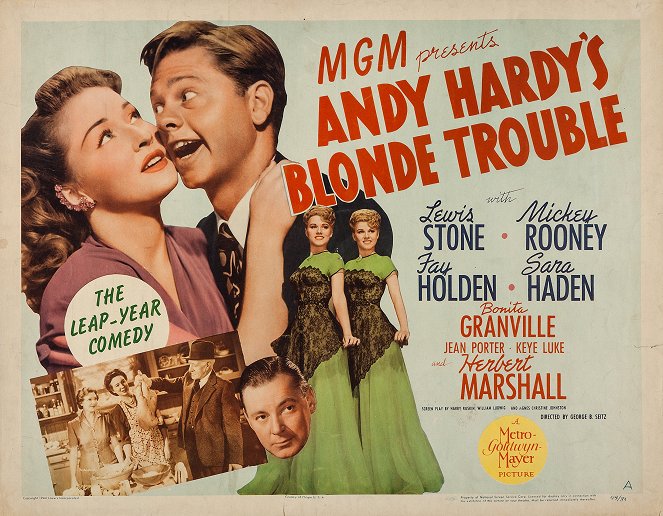 Andy Hardy's Blonde Trouble - Plagáty