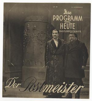 Der Postmeister - Plakátok