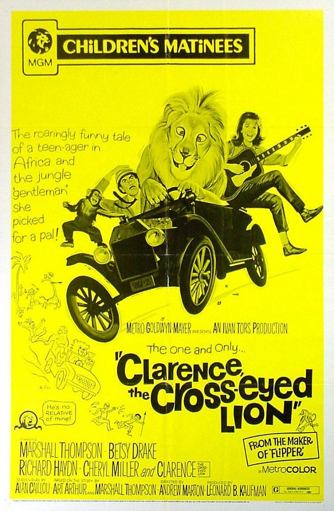 Clarence, the Cross-Eyed Lion - Affiches