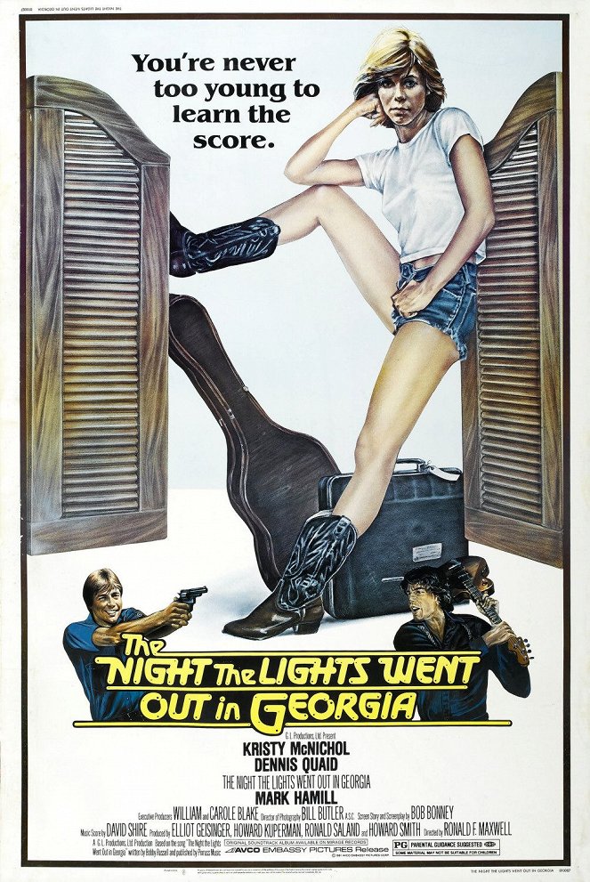 The Night the Lights Went Out in Georgia - Affiches