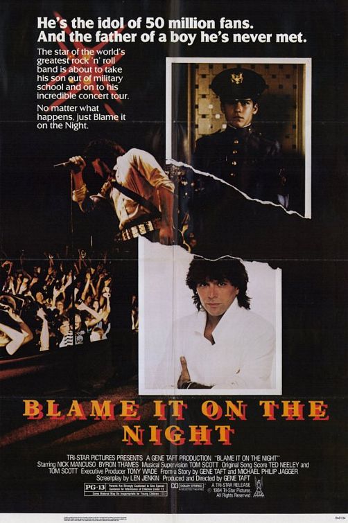 Blame It on the Night - Affiches