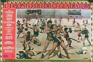 Il trionfo dei dieci gladiatori - Plakate