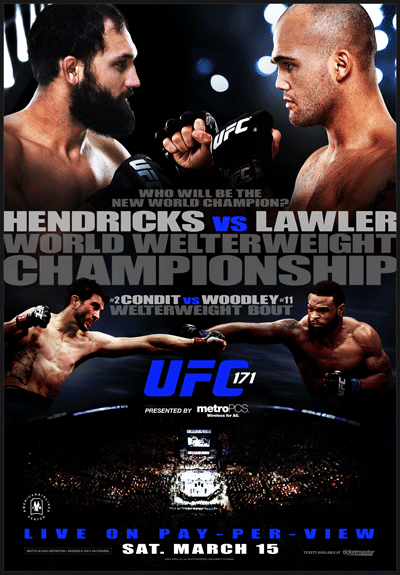 UFC 171: Hendricks vs. Lawler - Plakaty