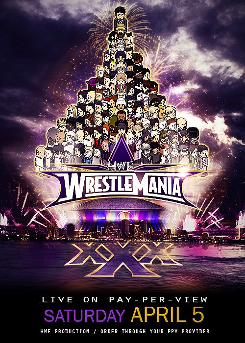 WrestleMania 30 - Carteles