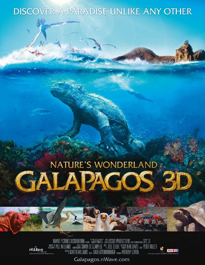 Galapágy 3D: Zázrak přírody - Plagáty