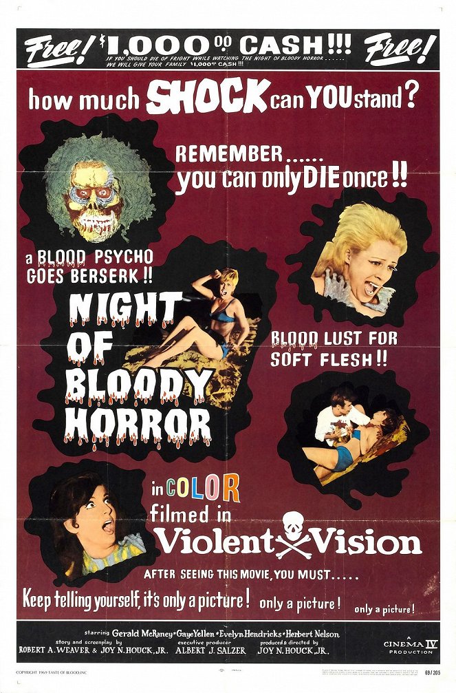 Night of Bloody Horror - Plakate