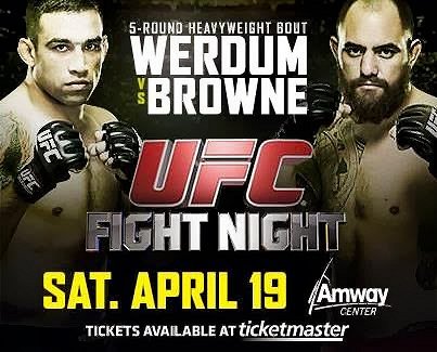 UFC on Fox: Werdum vs. Browne - Plakáty