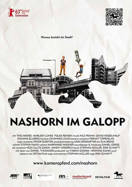 Nashorn im Galopp - Plakate