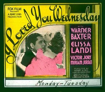 I Loved You Wednesday - Affiches