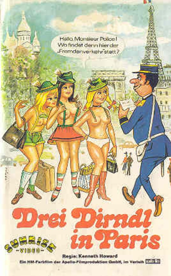 Drei Dirndl in Paris - Posters