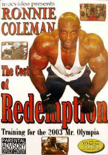 Ronnie Coleman - The Cost of Redemption - Plagáty