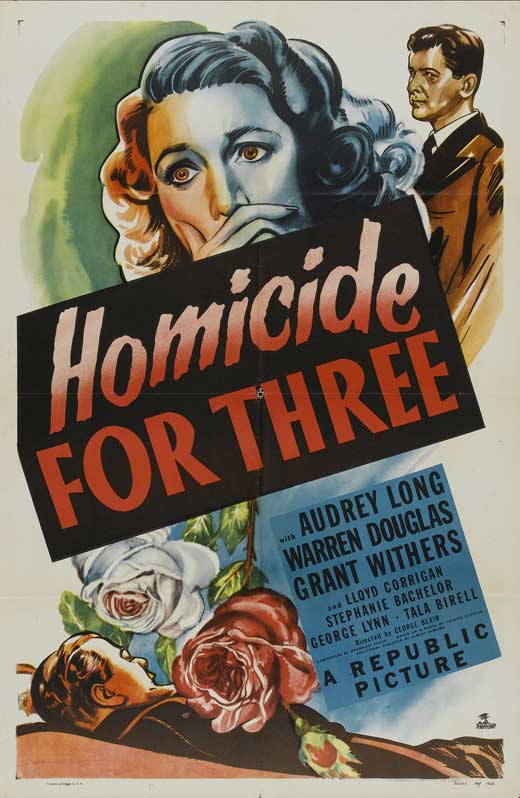 Homicide for Three - Plagáty