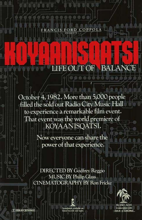 Koyaanisqatsi – Kizökkent világ - Plakátok
