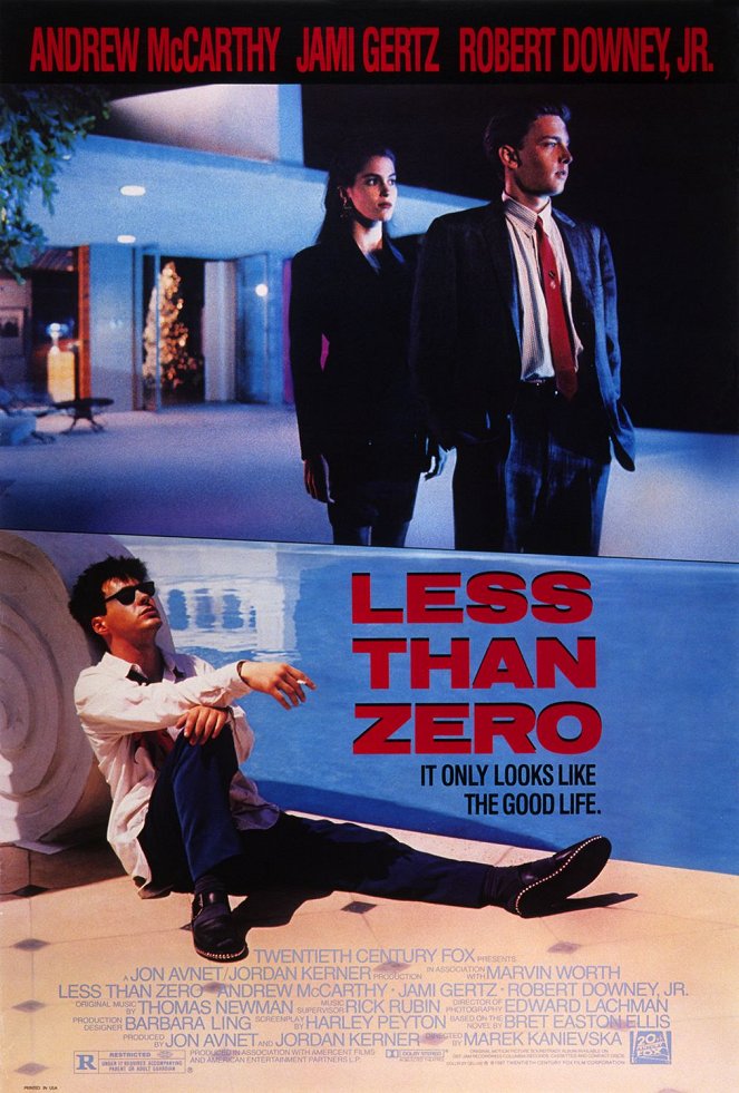 Less Than Zero - Plakaty